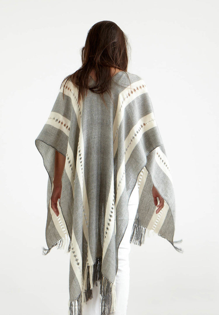 Herringbone Open Poncho